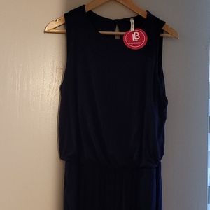 NWT Navy blue jumpsuit from Lauriebelles boutique